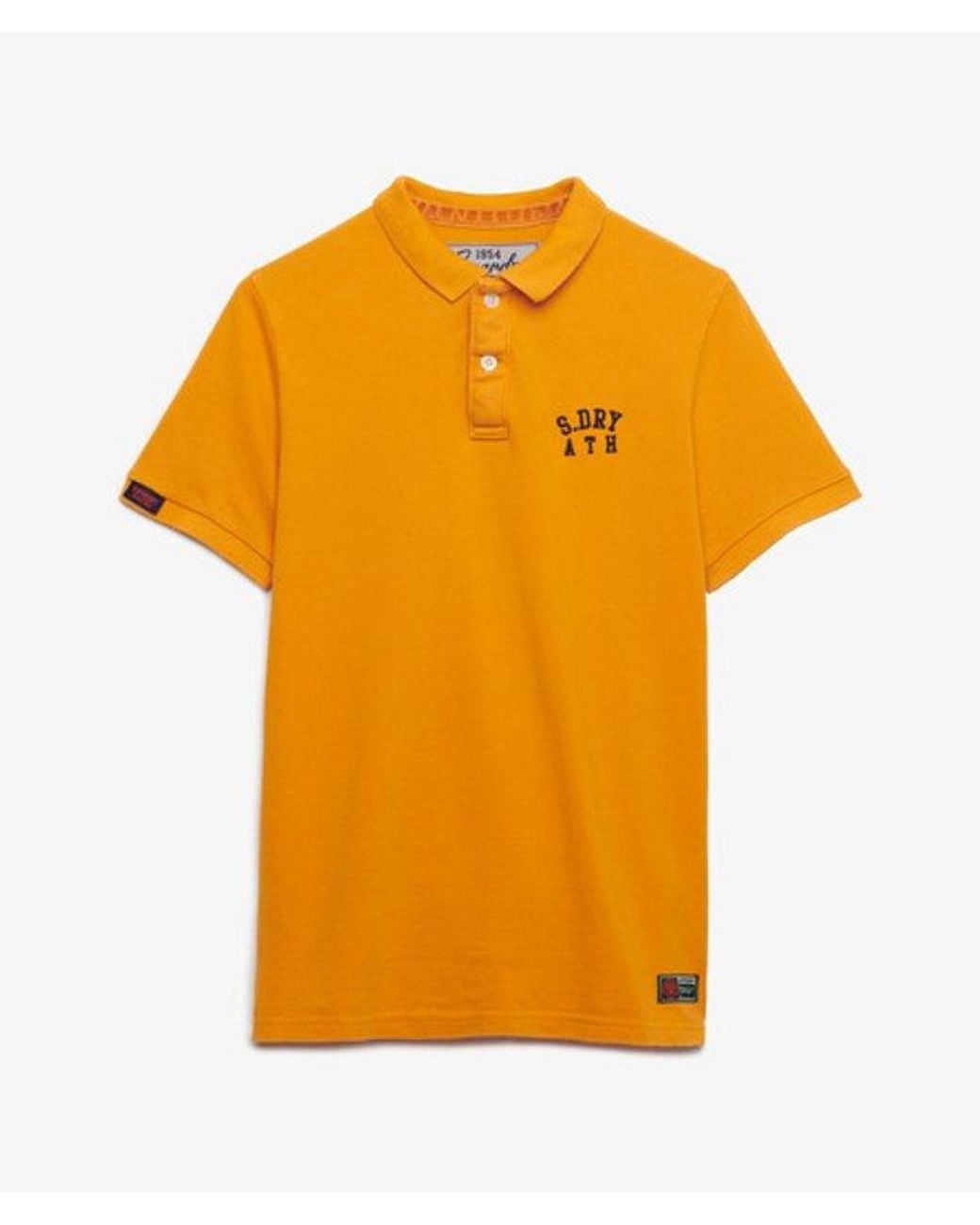 Superdry Orange & Co Vintage Athletic Embroidered Polo Shirt for men