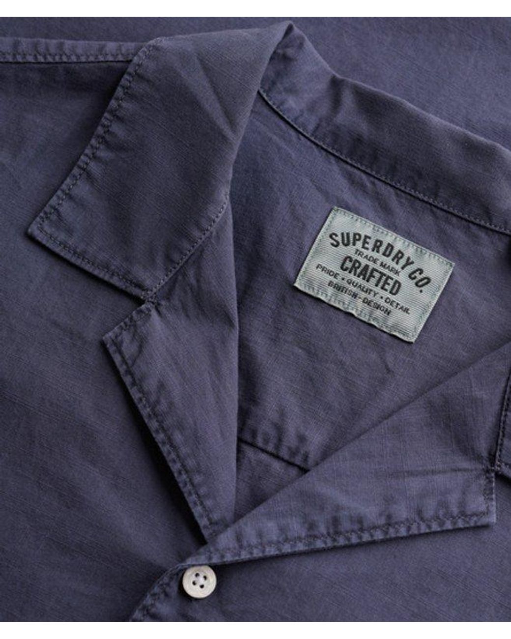 Superdry Blue & Co Cabana Short Sleeve Shirt for men