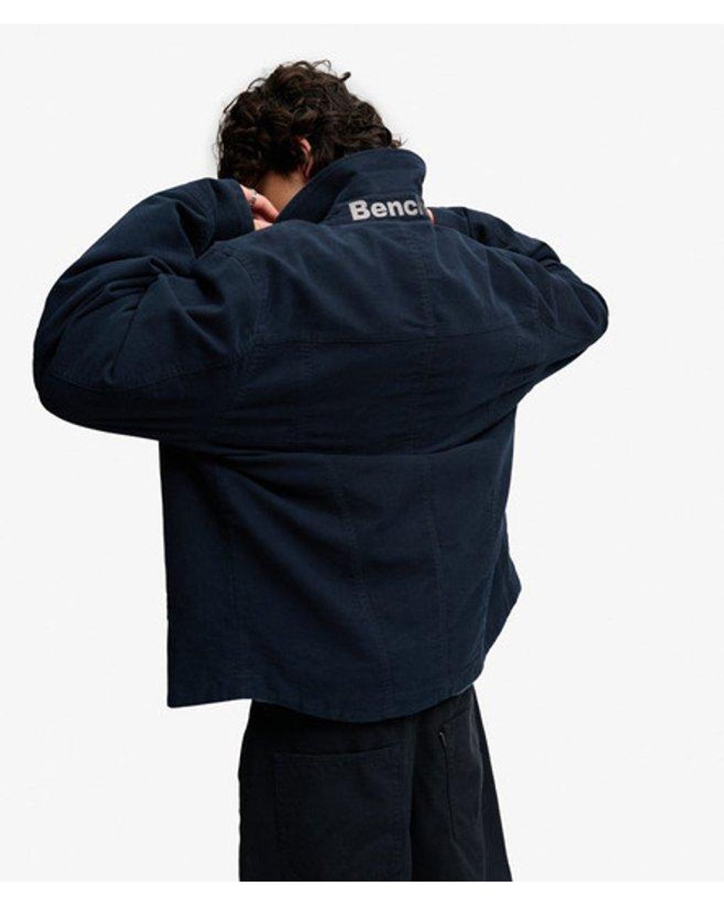 Superdry Blue Bench X & Co Bench Moleskin Ranch Jacket for men