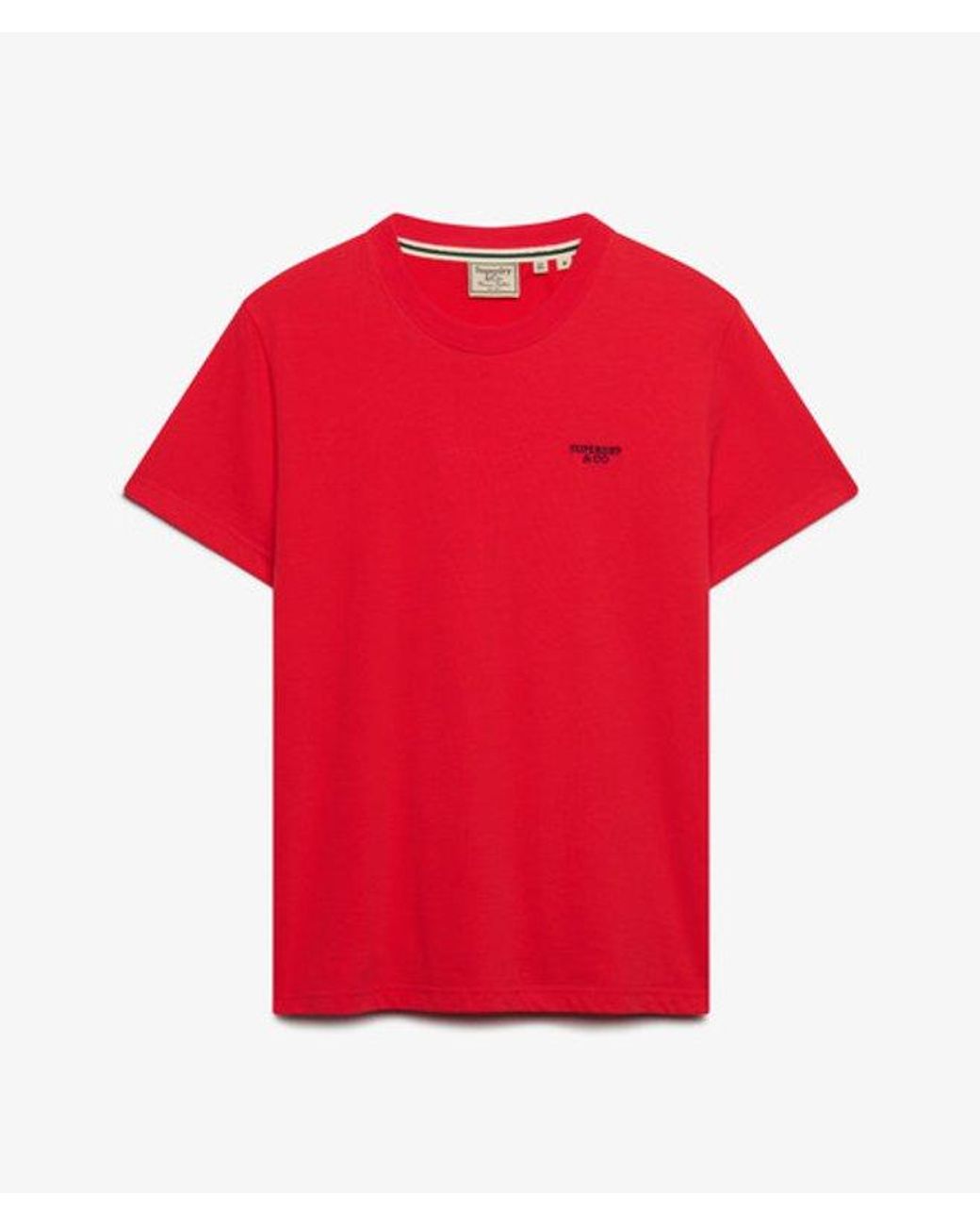 Superdry Red & Co Essential Stacked Logo Embroide for men