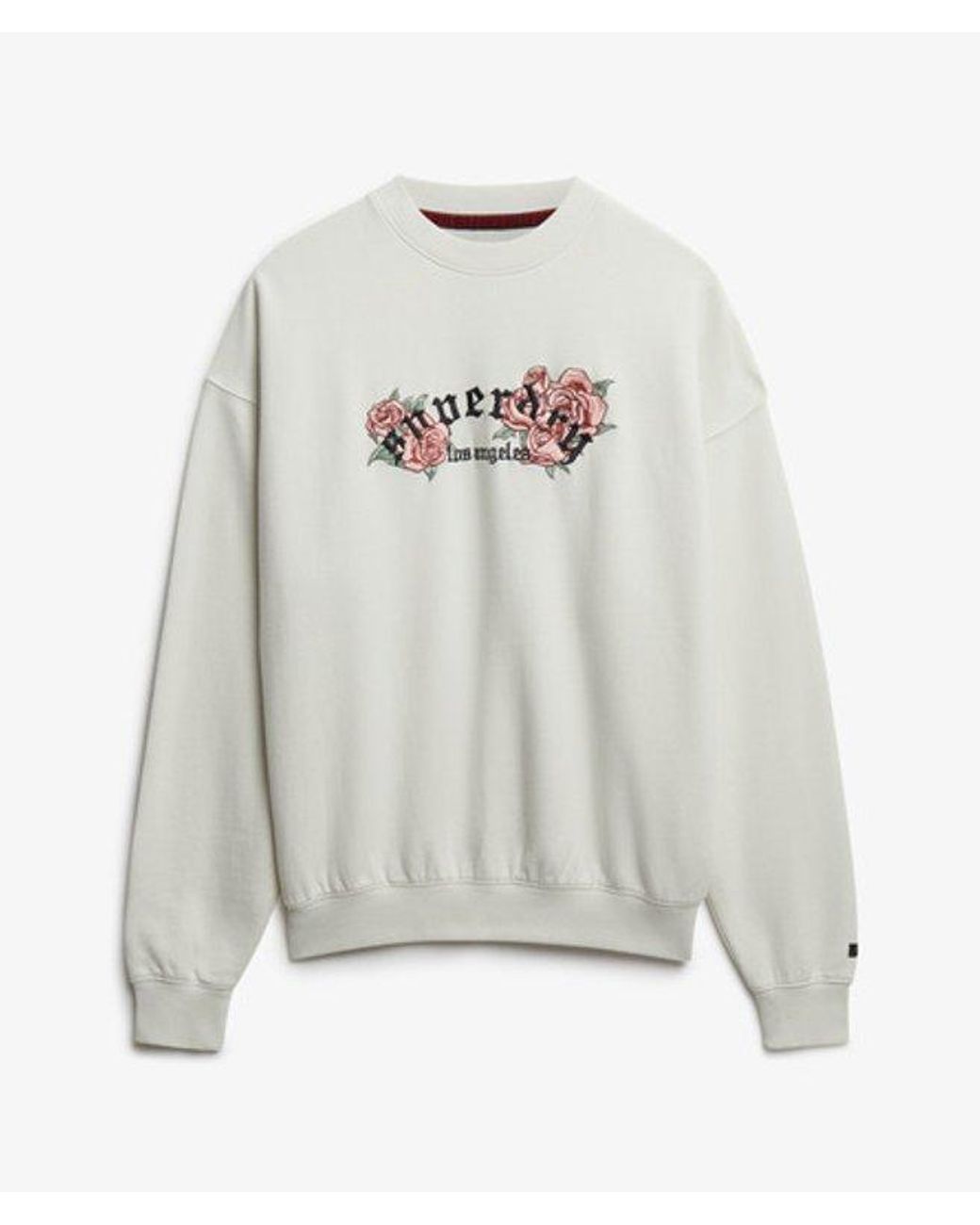 Superdry Gray & Co Night Garden Oversized Crew Sweatshirt