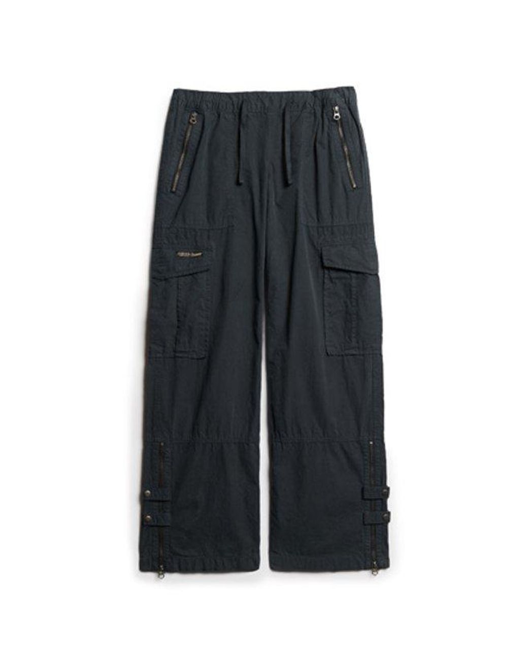 Superdry Blue & Co Low Rise Wide Leg Cargo Pants