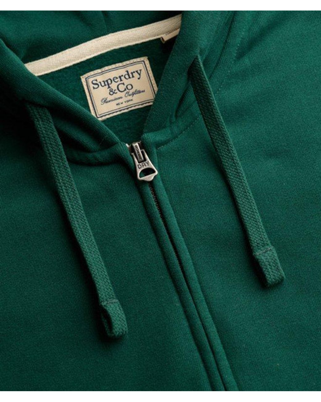 Superdry Green & Co Essential Logo Zip Hoodie for men