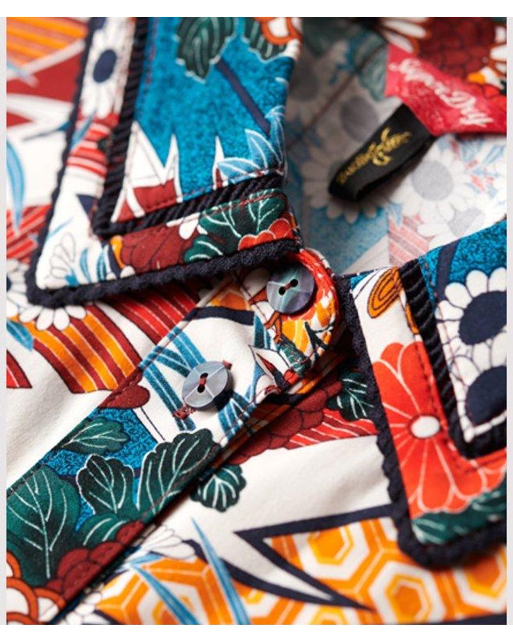 Superdry White & Co Printed Midi Shirt Dress