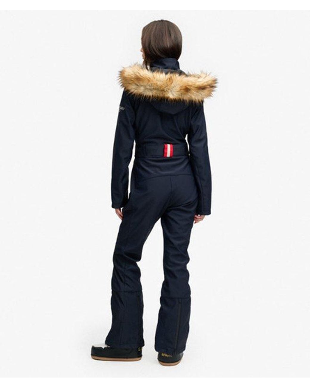 Superdry Blue & Co Luxe Chevron Ski Suit