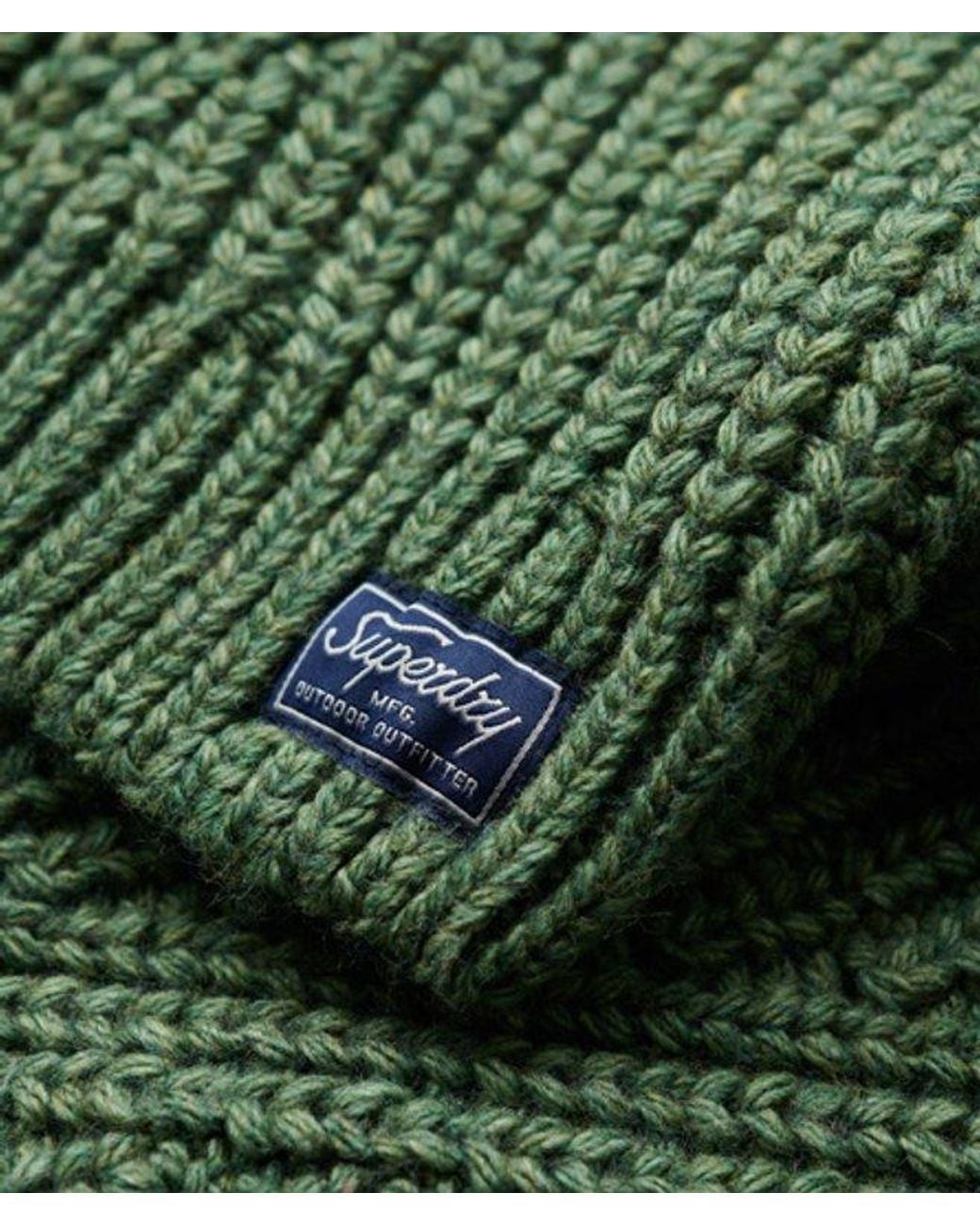 Superdry Green & Co Slouchy Stitch Roll Neck Knit