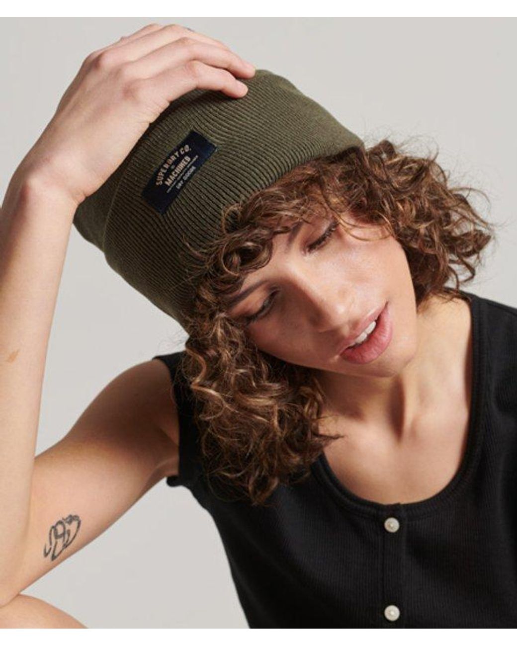 Superdry Green & Co Classic Knitted Beanie