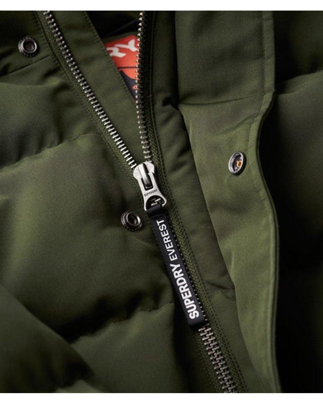 Superdry Green & Co Everest Short Hooded Puffer Jacket for men