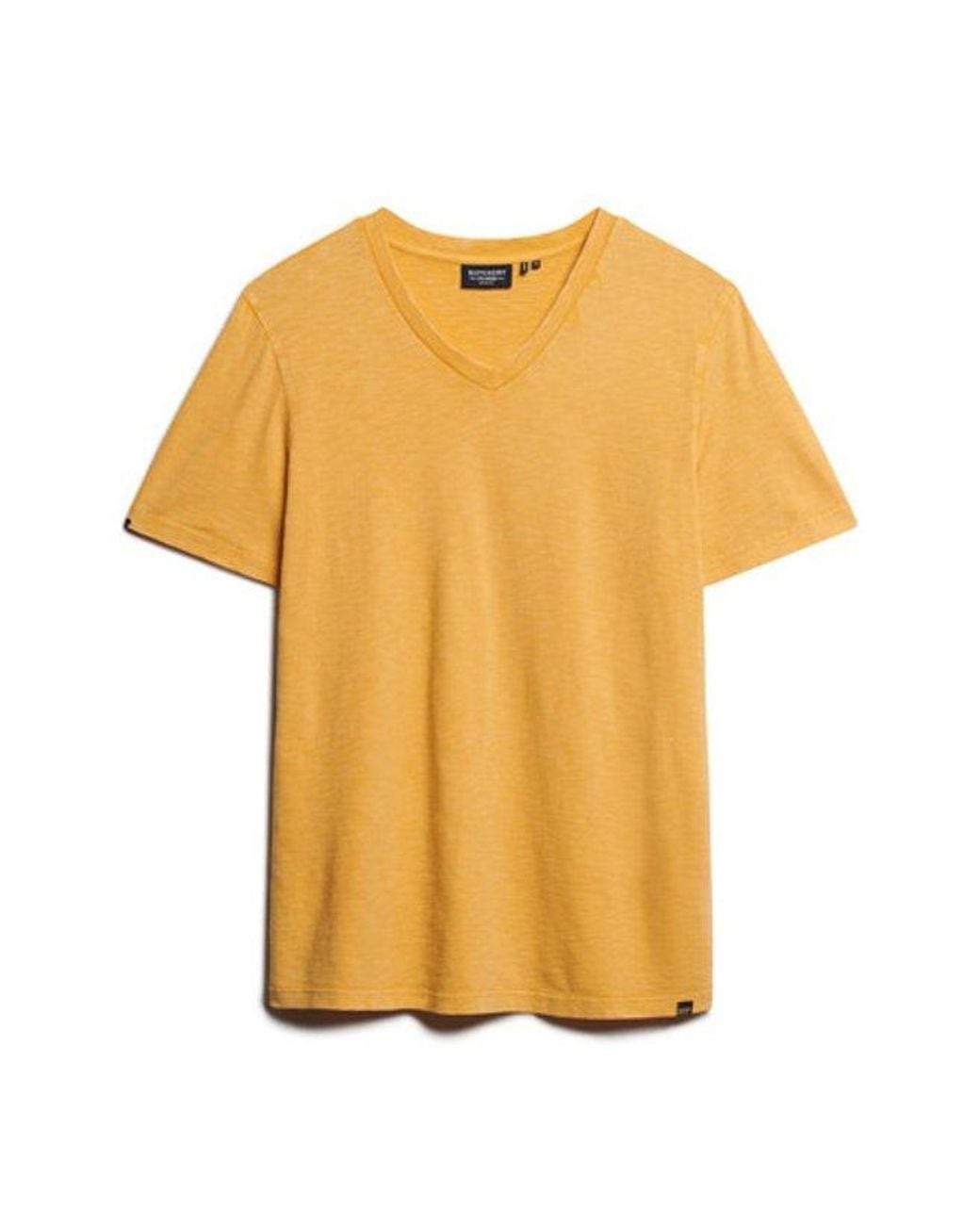 Superdry Yellow & Co V-neck Slub Short Sleeve T-shirt for men