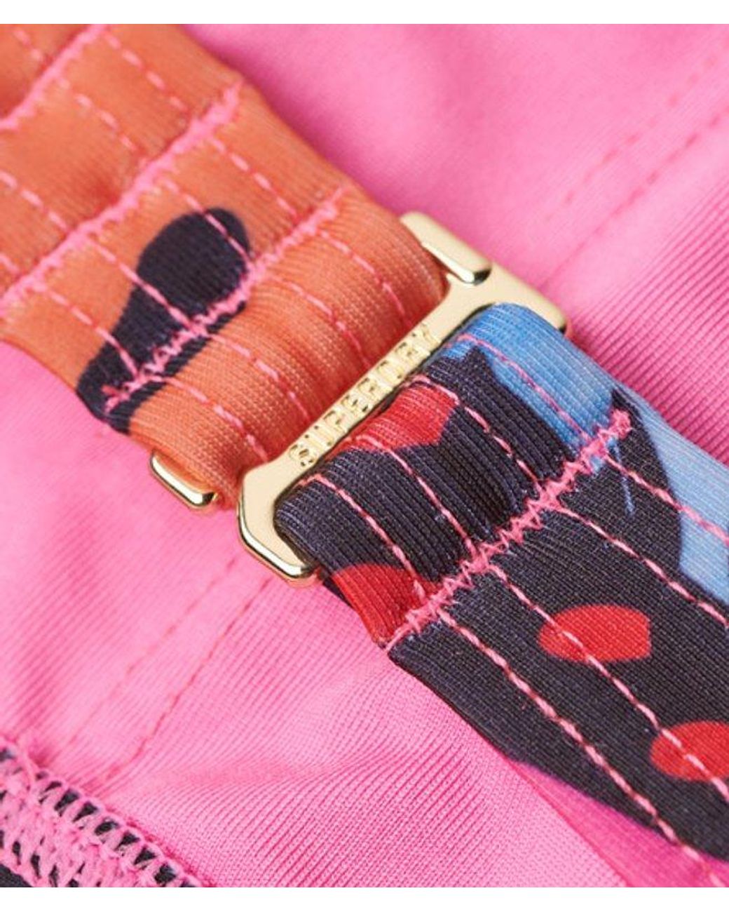 Superdry Pink & Co Tropical Bandeau Bikini Top