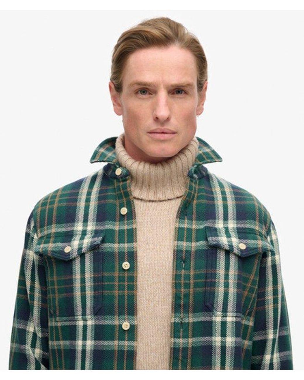 Superdry Green & Co The Merchant Store - Heavy Checked Shirt for men