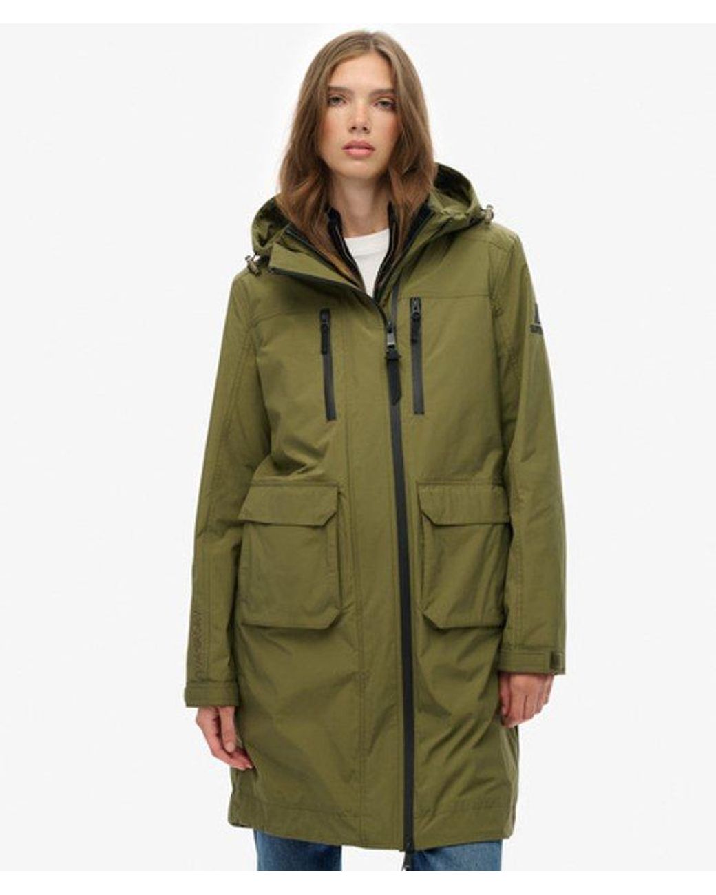 Superdry Green & Co Hooded Long Shell Parka