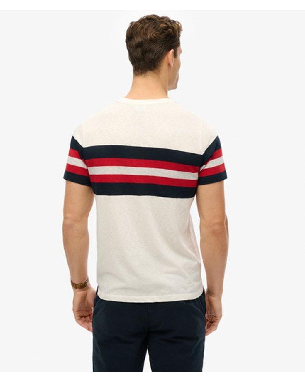 Superdry White & Co Essentials Stripe T-shirt for men