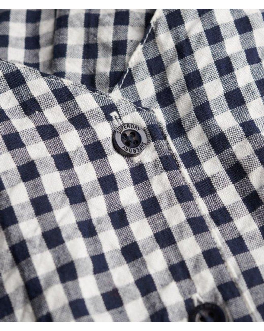 Superdry Blue & Co Gingham Cami Playsuit