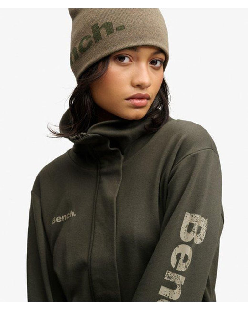 Superdry Black Bench X & Co Bench Funnel Track Top