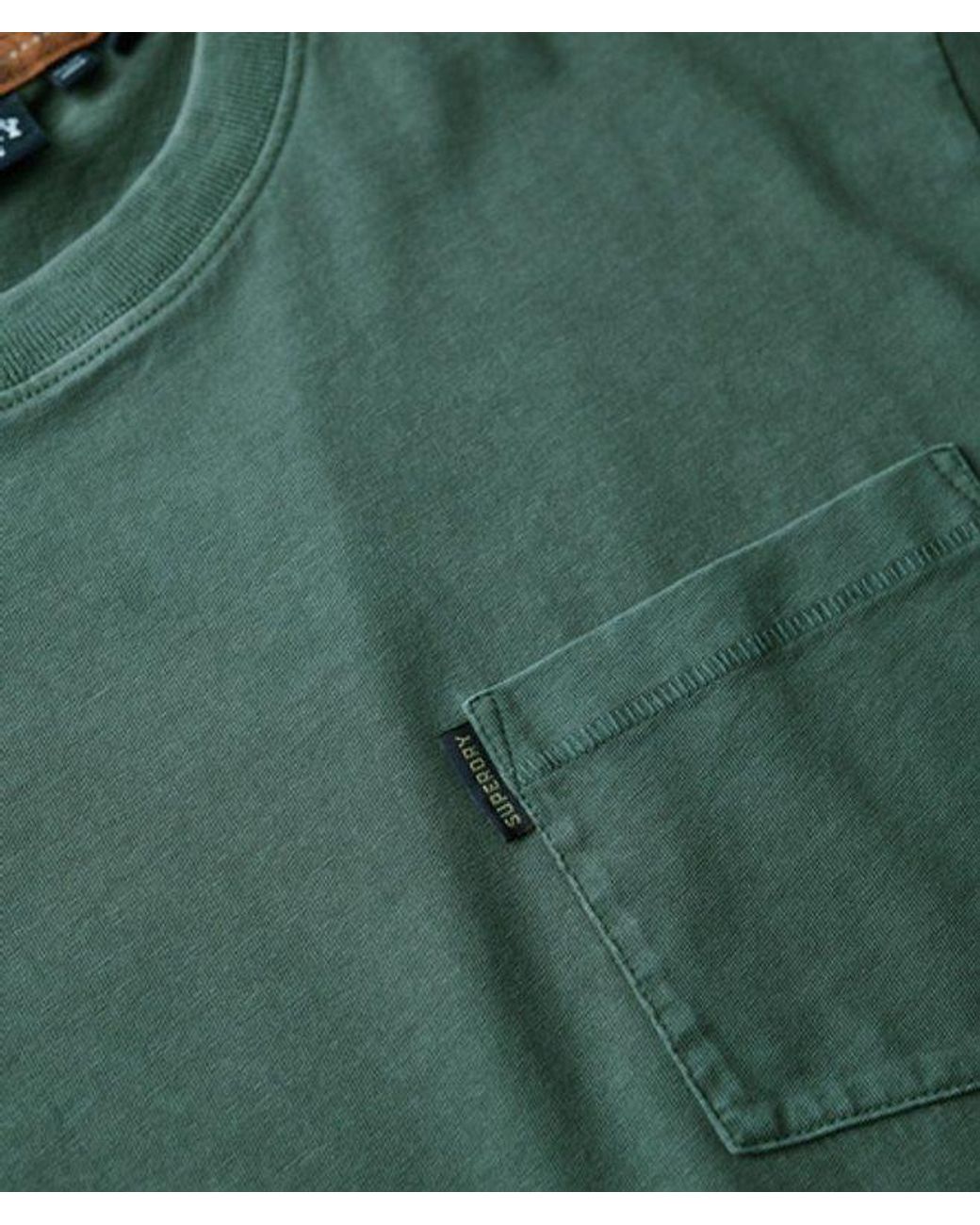 Superdry Green & Co Essential Washed Pocket T-shirt for men