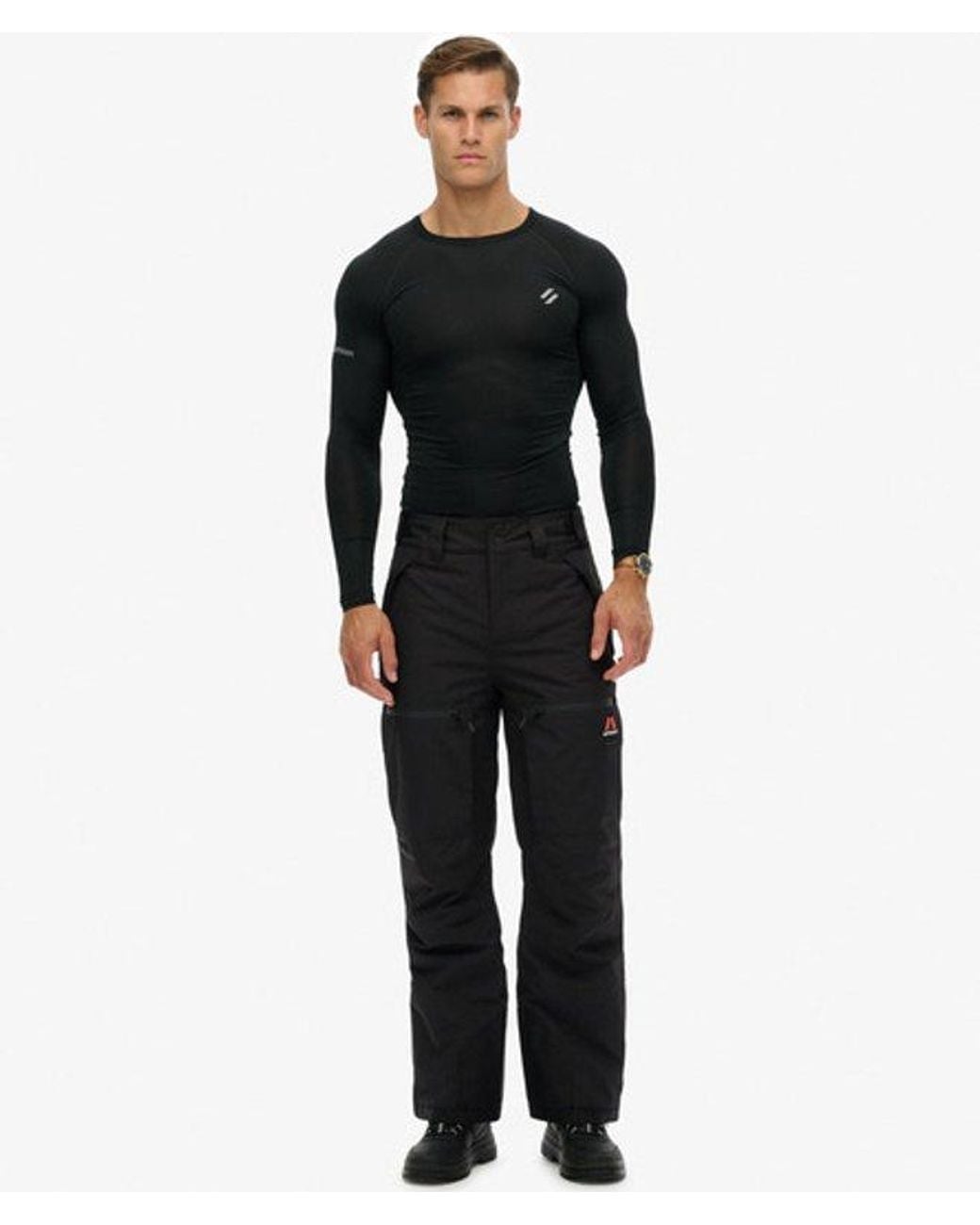 Superdry Black Ski Shell Pants for men
