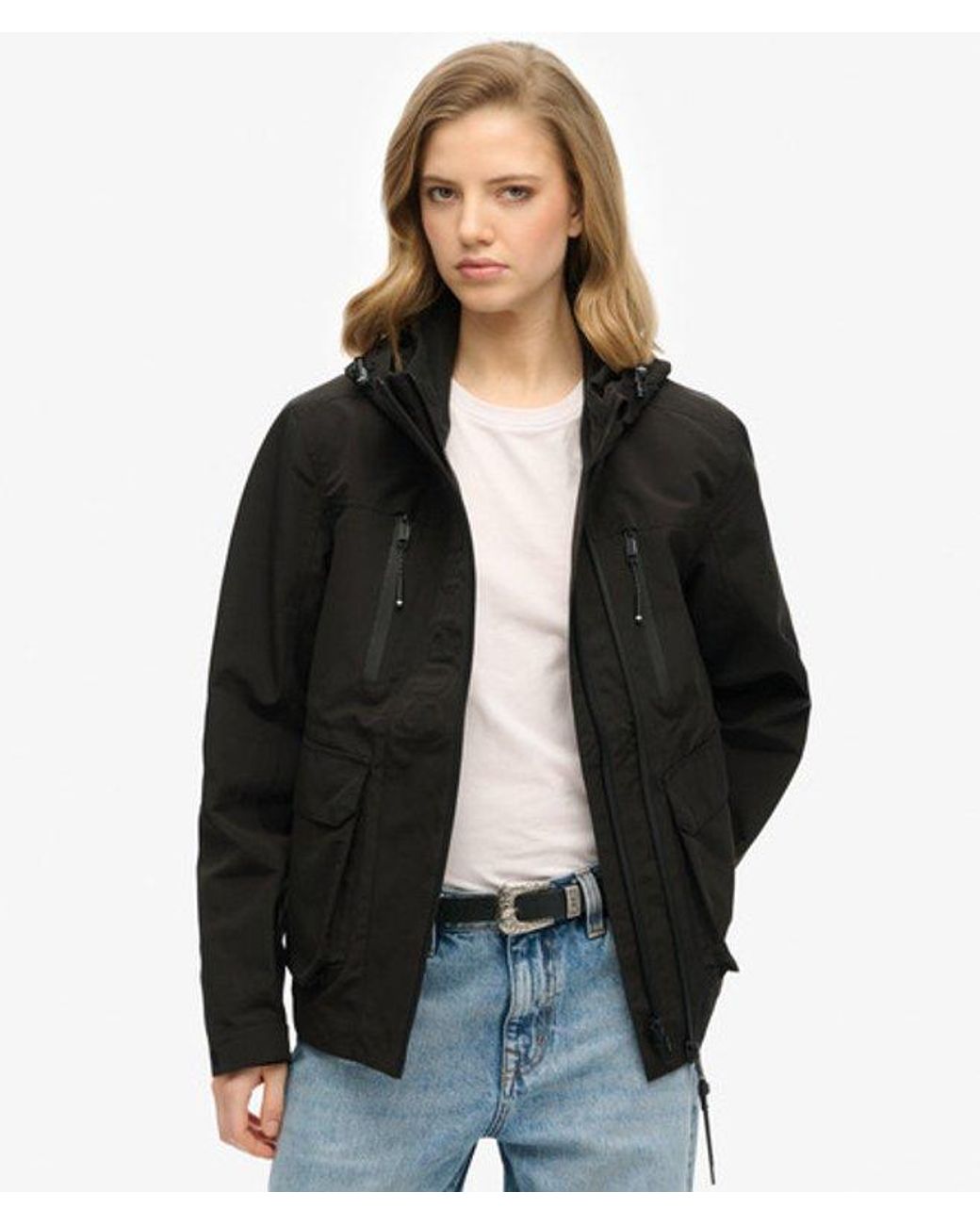 Superdry Black & Co Hooded Ultimate Tech Windbreaker