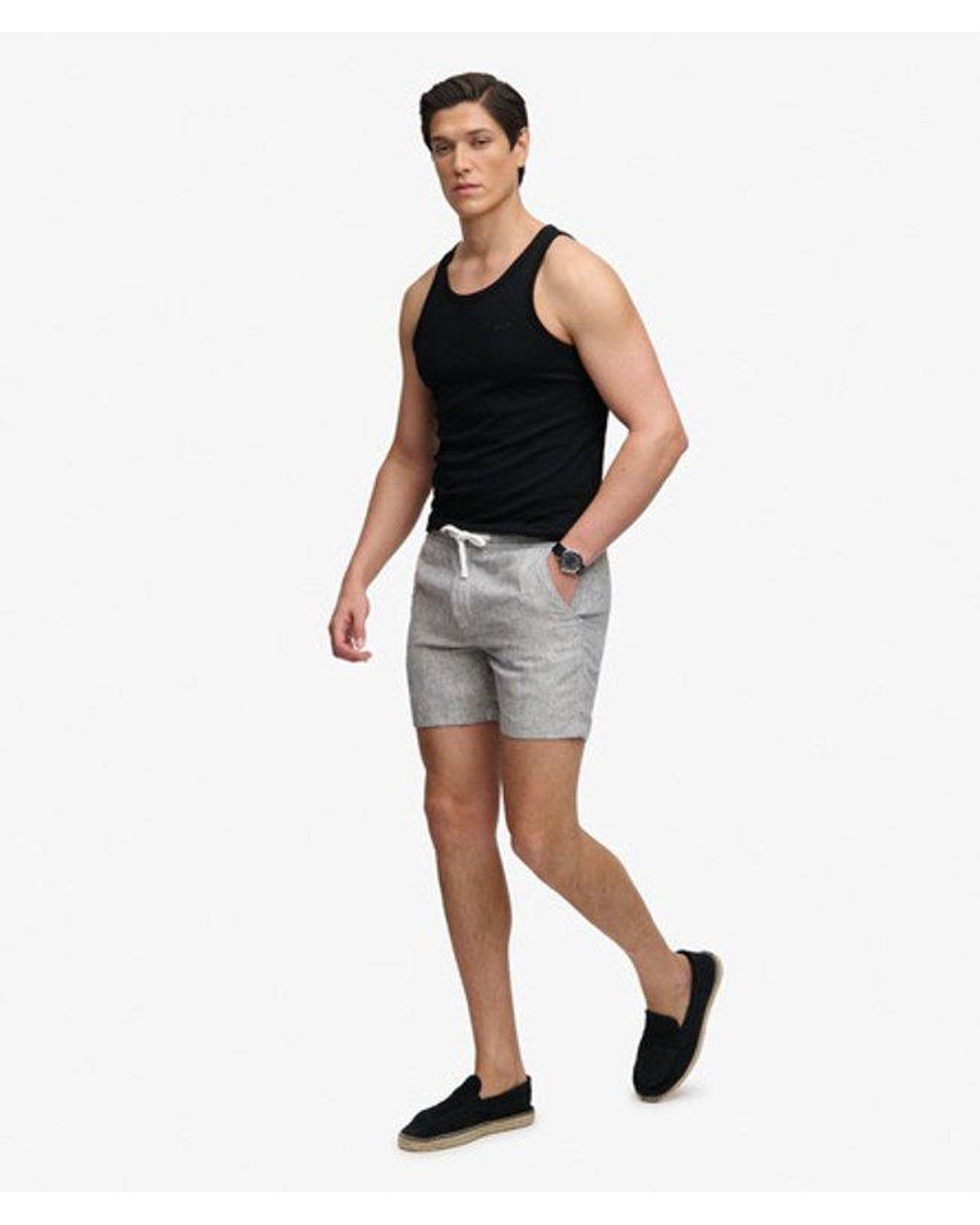 Superdry Blue & Co The Merchant Store - Linen Shorts for men