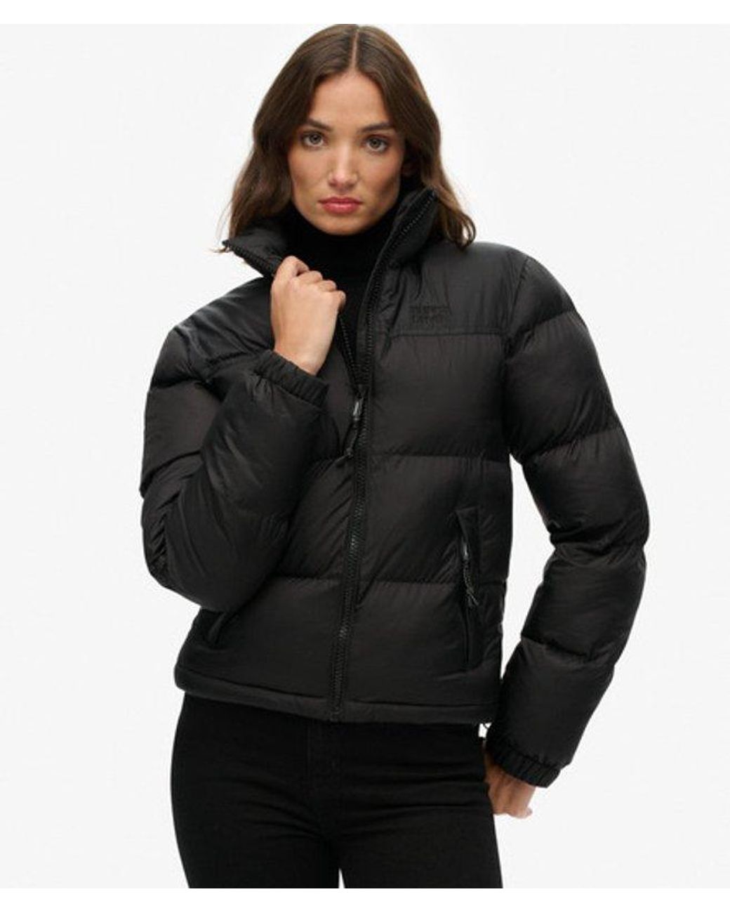 Superdry Black Non Hooded Tech Padded Jacket