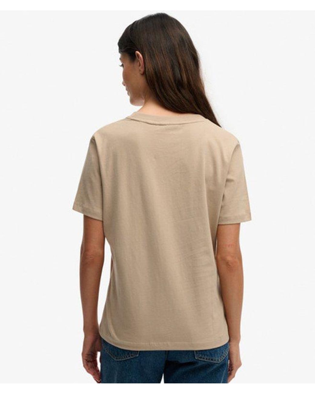 Superdry Brown & Co Essential Logo Embroidered T-shirt