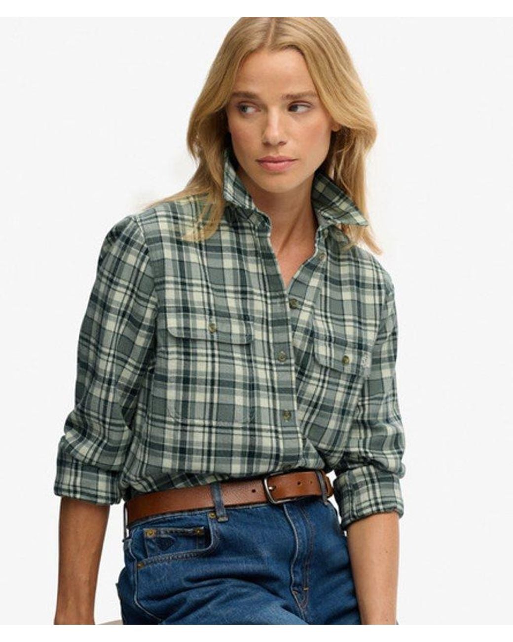 Superdry Green & Co Lumberjack Check Flannel Shirt