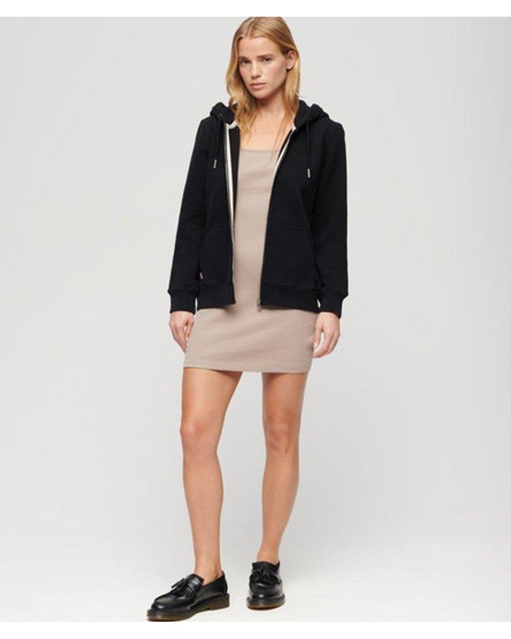 Superdry Black & Co Essential Logo Zip Hoodie