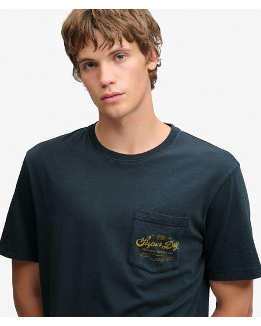Superdry Blue Trade Loose T-Shirt for men