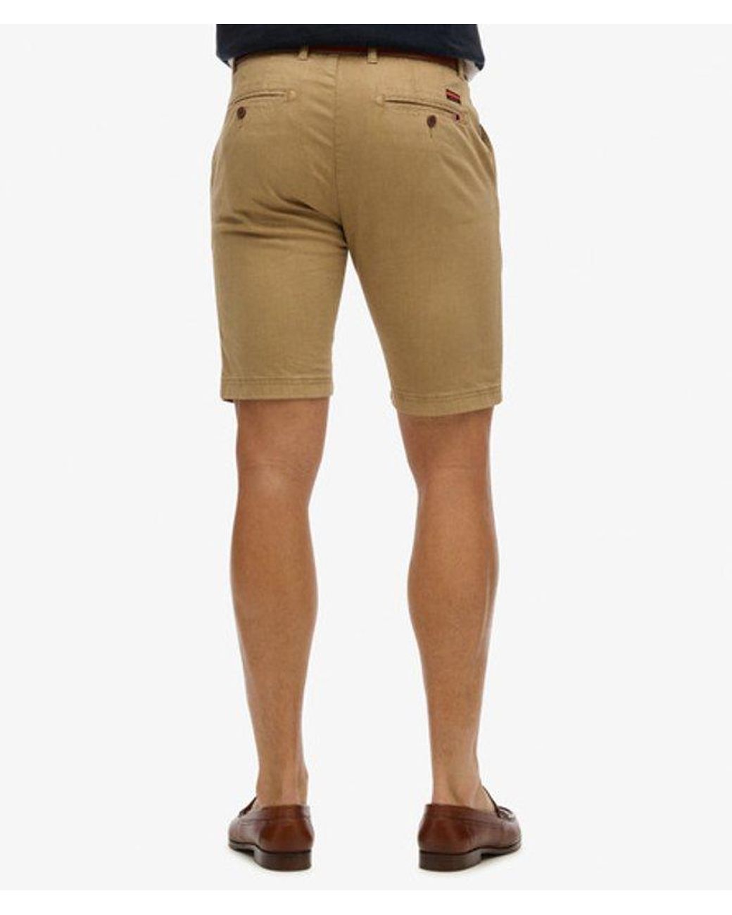 Superdry Blue Vintage International Chino Shorts for men