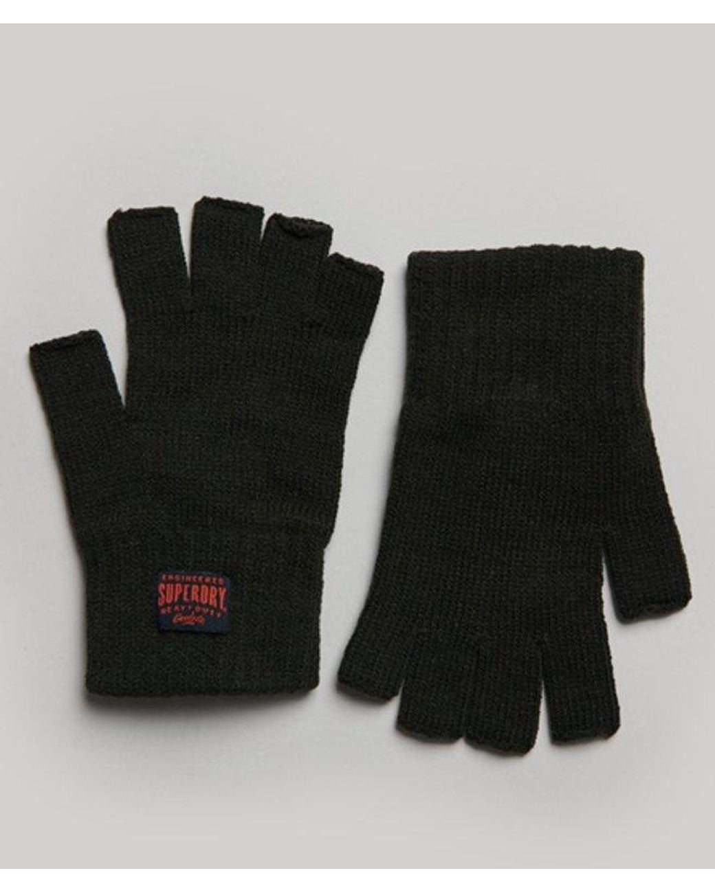 Superdry Black & Co Knitted Workwear Gloves