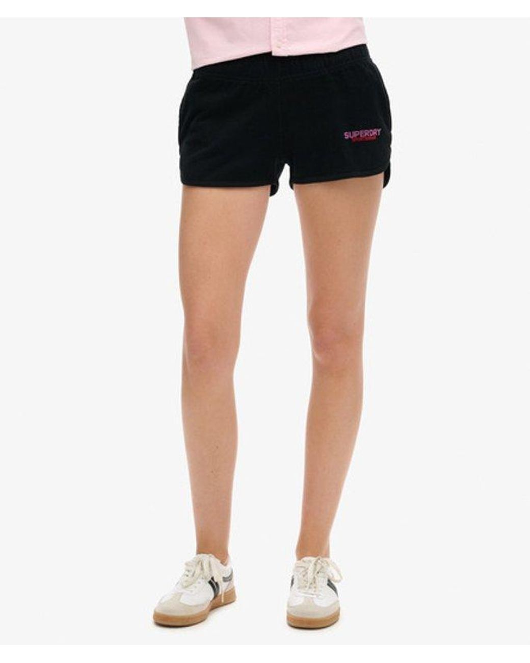Superdry Black & Co Sportswear Logo Racer Shorts