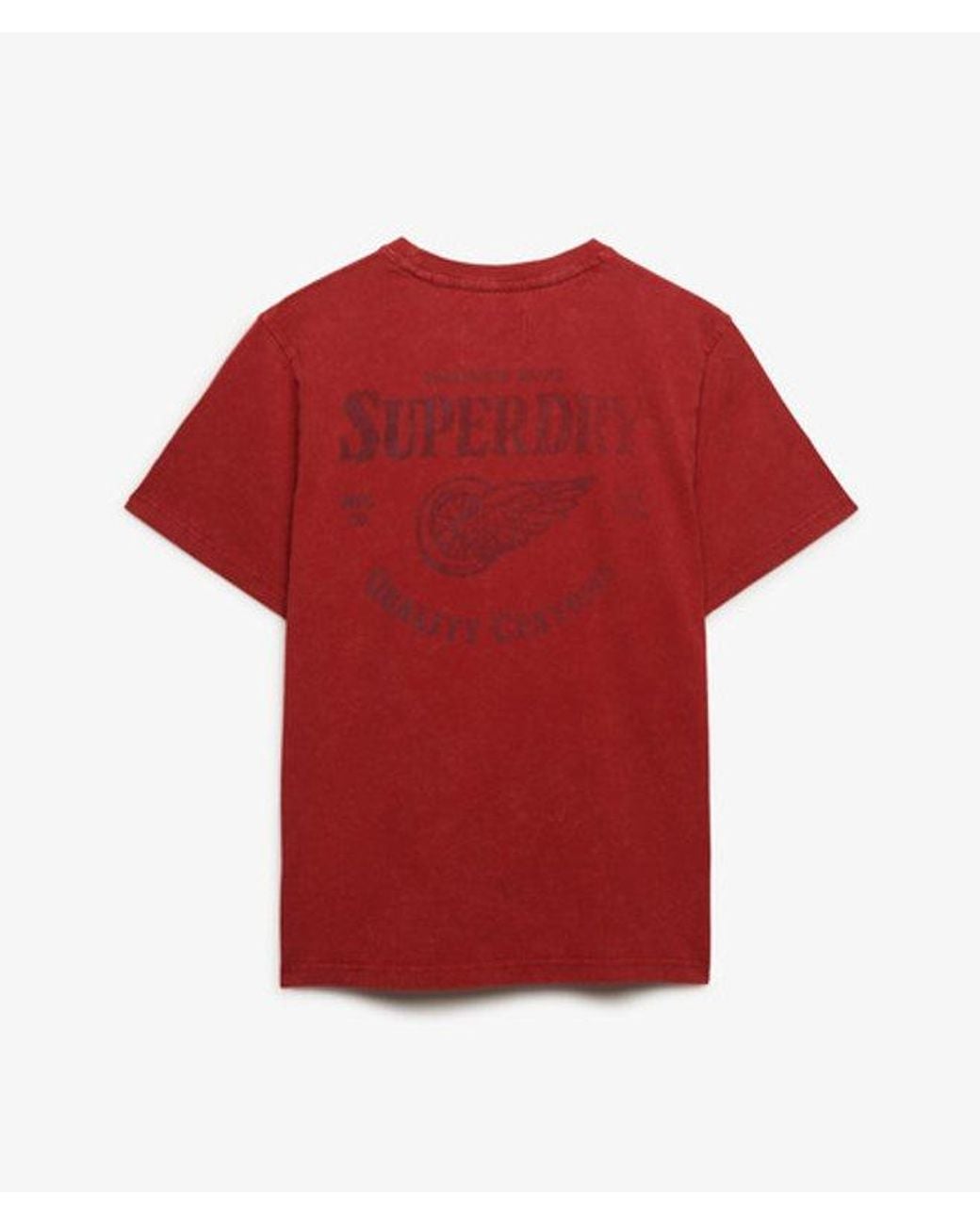 Superdry Red & Co Vintage Biker T-shirt for men