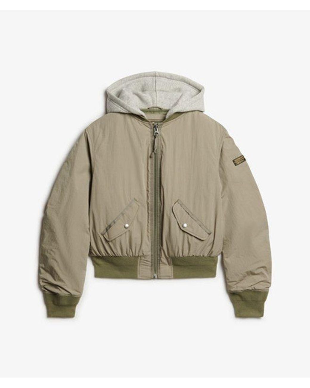 Superdry Natural & Co Hooded Ma1 Bomber Jacket