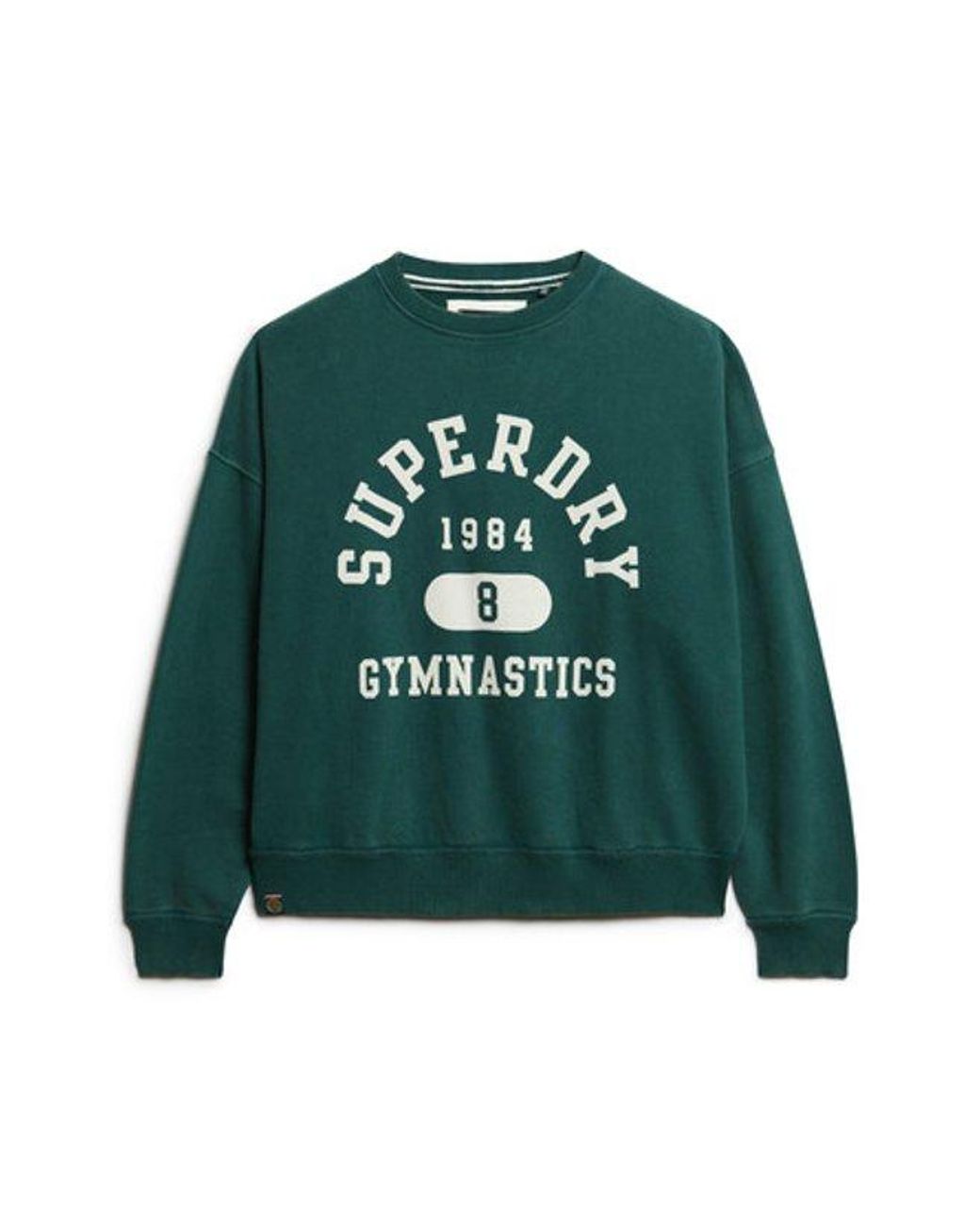 Superdry Green & Co Athletic Essentials Oversized Printed Sweatshirt