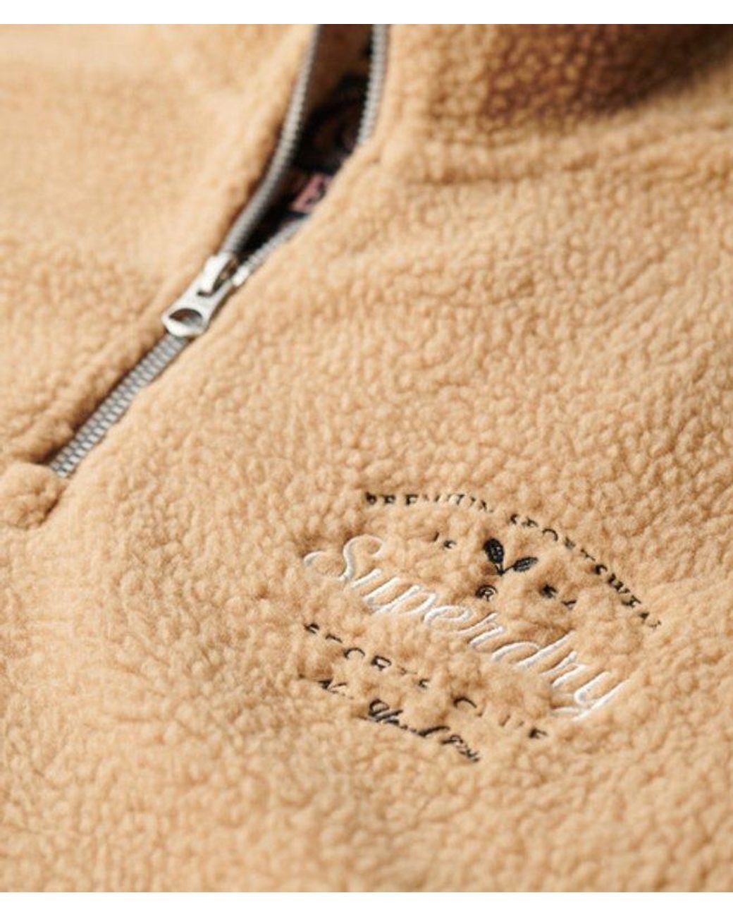 Superdry Natural & Co Country Club Fleece Half Zip Sweatshirt