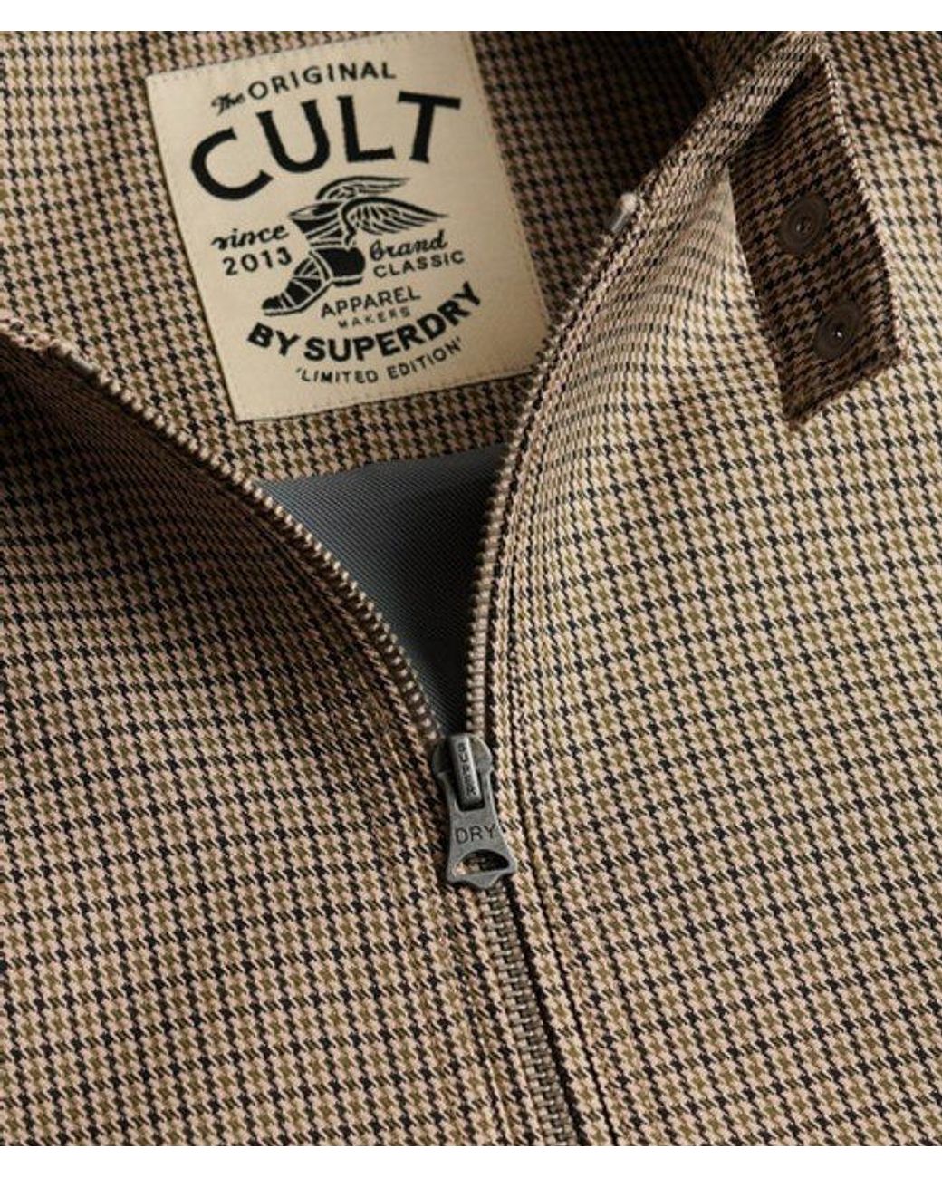 Superdry Brown & Co Moto Check Jacket