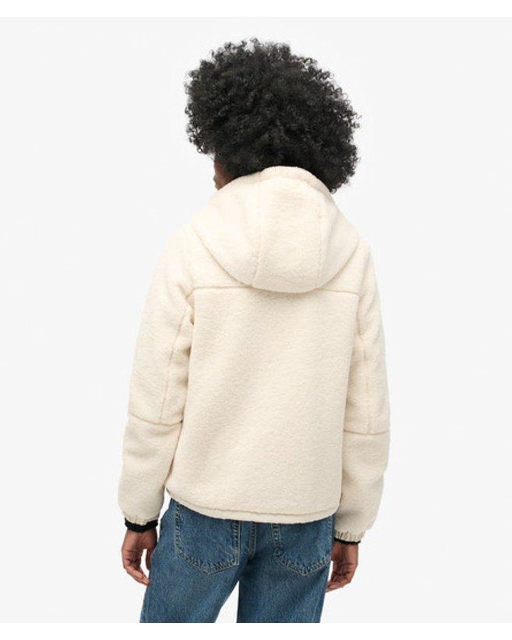 Superdry Natural & Co Classic Hooded Borg Trekker Jacket