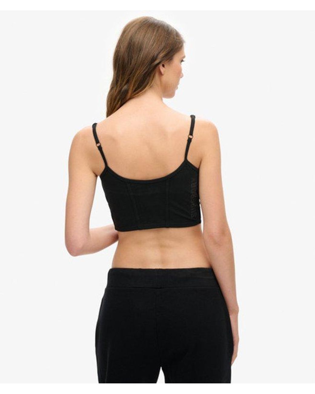 Superdry Black & Co Sport Tech Corset Top