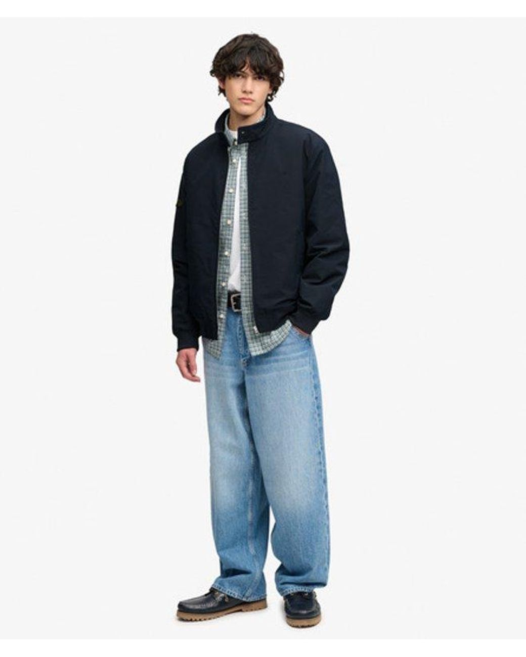 Superdry Blue & Co Campus Padded Harrington Jacket for men