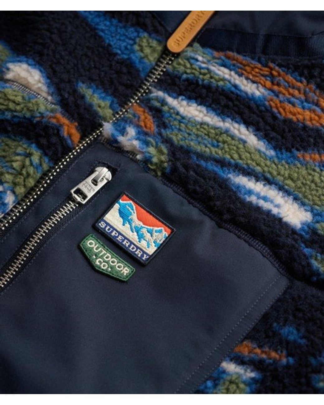 Superdry Blue & Co Terrain Fleece Zip Through for men