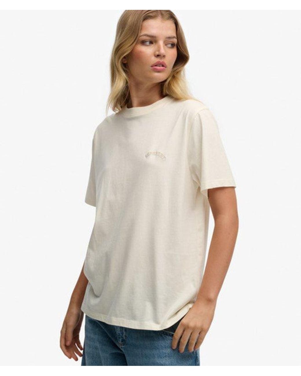 Superdry White & Co Essential Logo Loose T-shirt