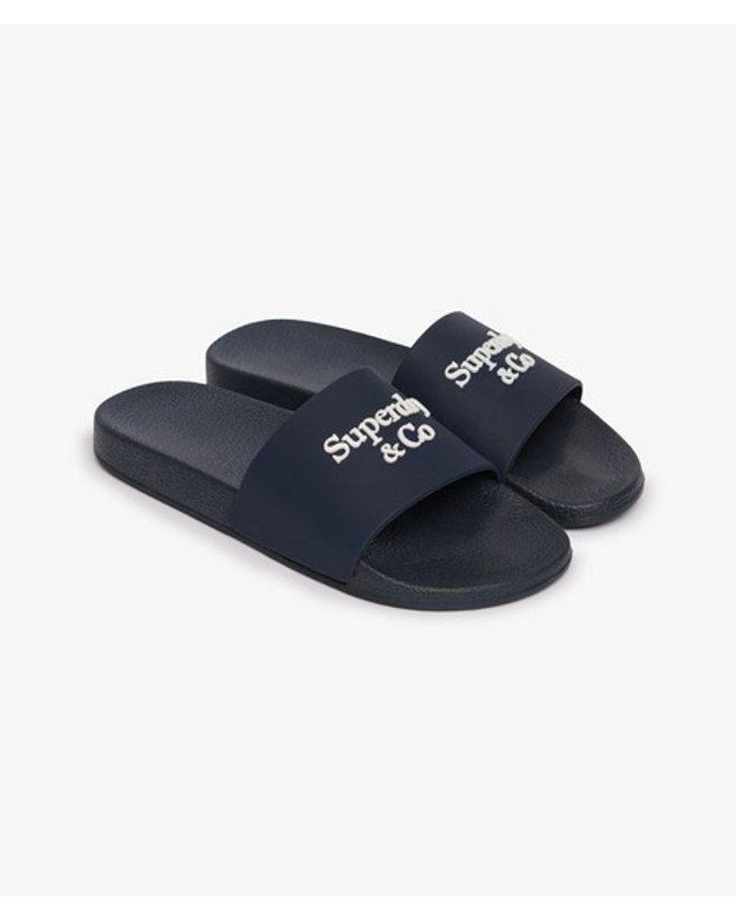 Superdry Blue & Co Pool Sliders