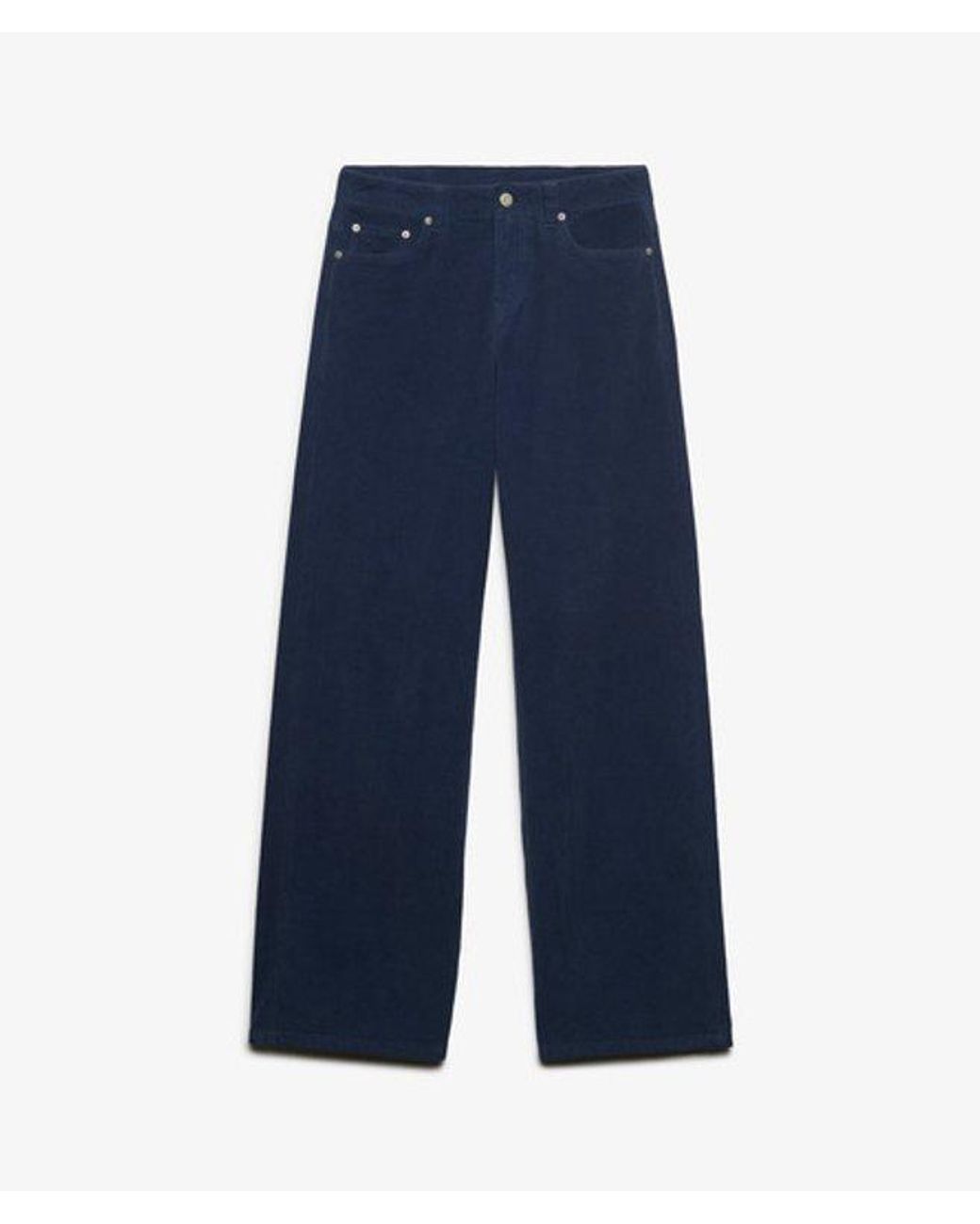 Superdry Blue & Co Mid Rise baggy Corduroy Trousers
