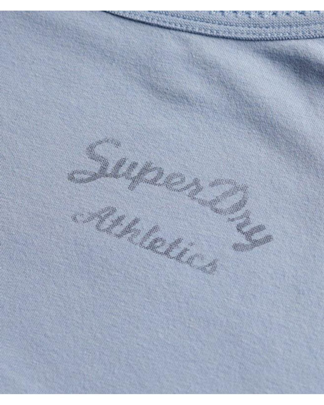 Superdry & Co Athletics Essentials Cami Top Slanke Pasvorm in het Blue