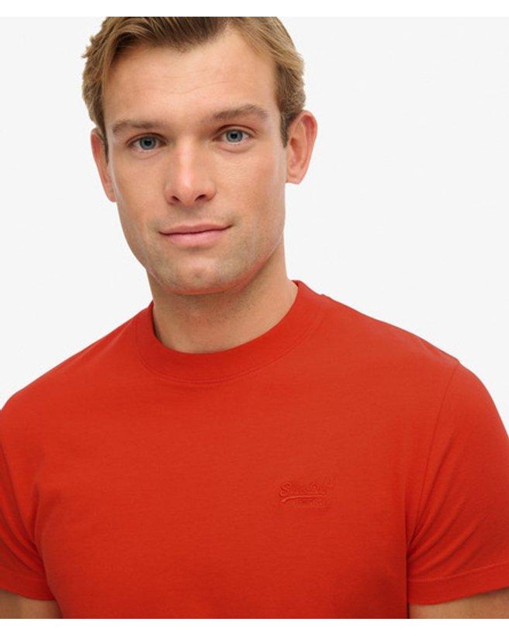 Superdry Red & Co Essential Logo T-shirt for men