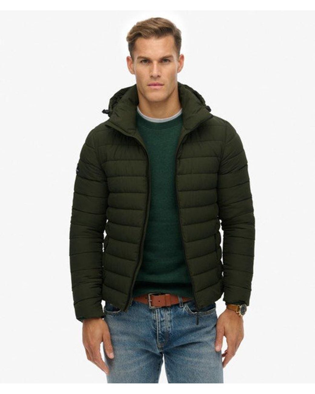 Superdry Green Hooded Fuji Jacket for men