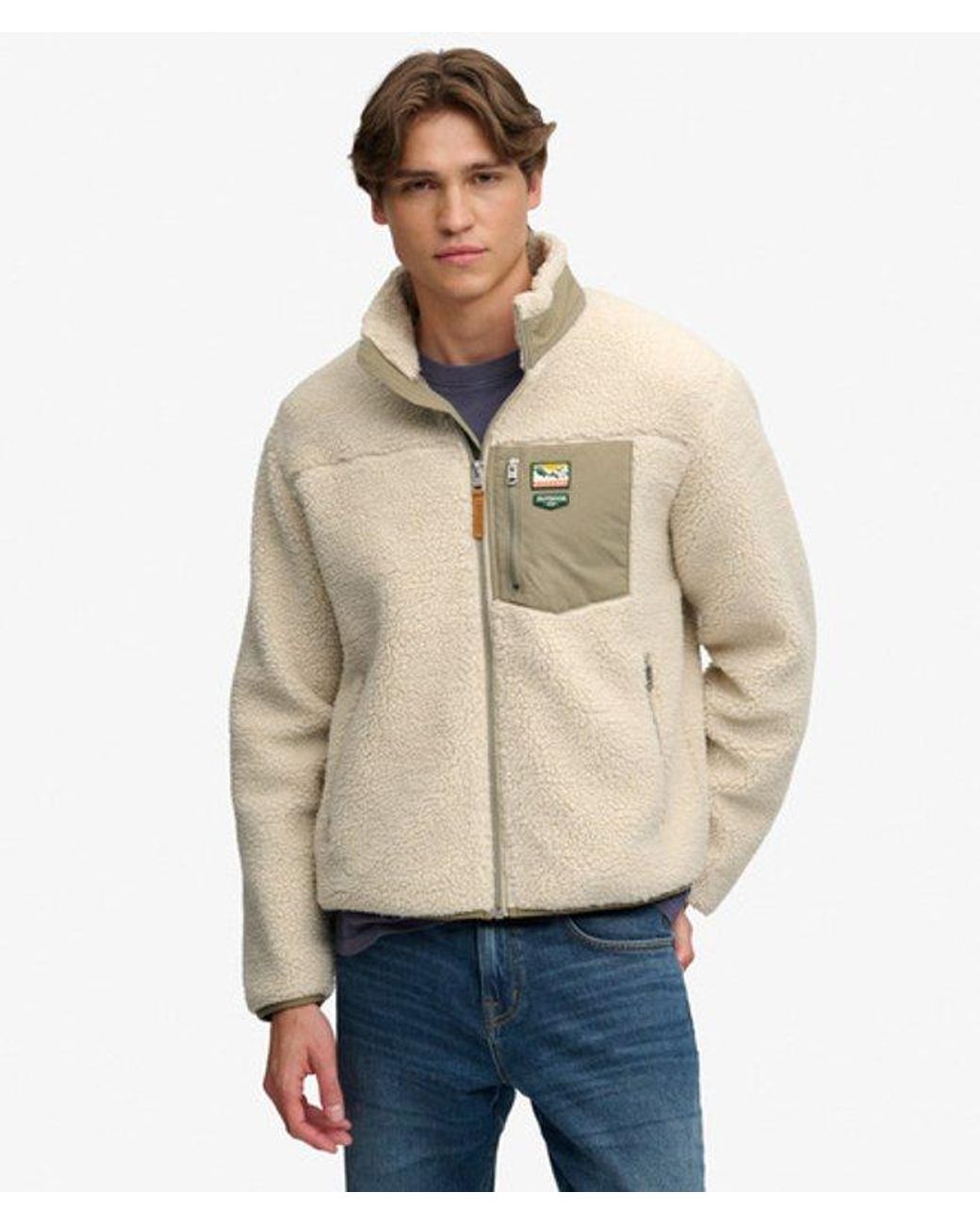 Superdry Natural & Co Mountain Full Zip Fleece for men