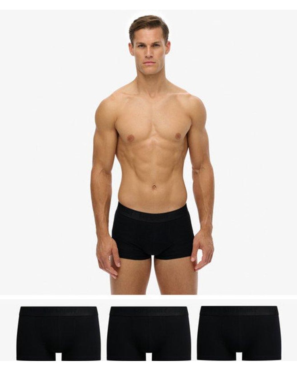 Superdry Black & Co Trunk Triple Pack for men