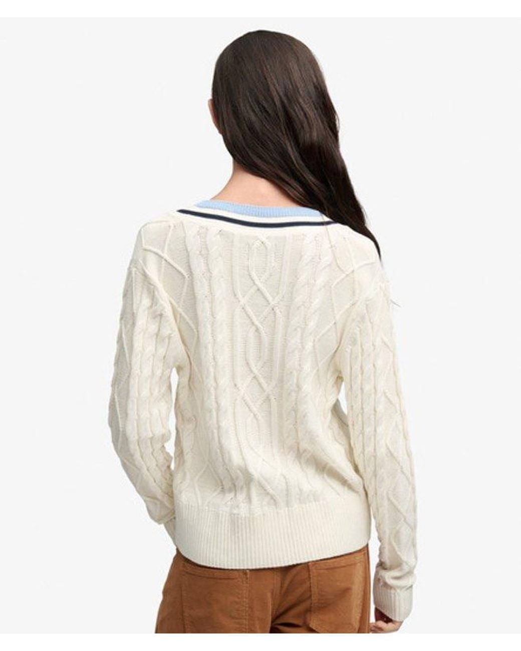 Superdry White & Co Lightweight Cricket Jumper