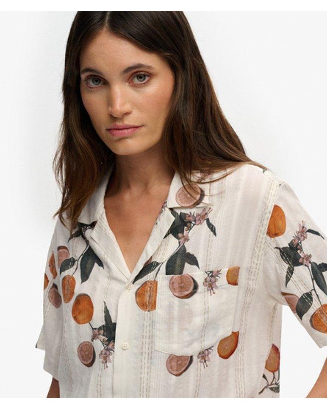 Superdry Natural & Co Beach Printed Short Sleeve Shirt